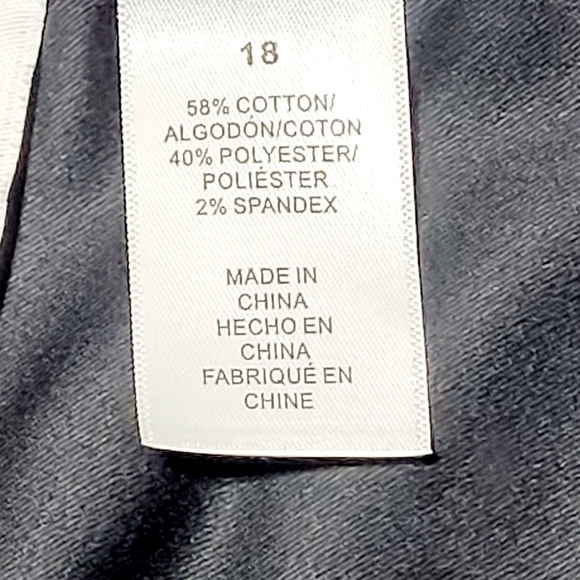 Alfred Dunner Black Boxy Jacket Beaded Butterfly & Flower Design (18) - Picture 7 of 11